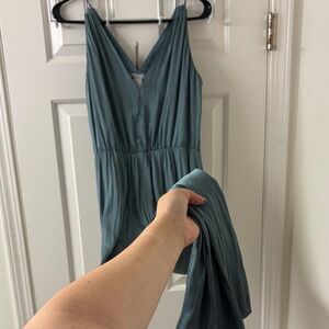 H&M Light Blue V-Neck Dress